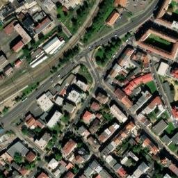 Satellite imagery of [Teplice] church t., CZ