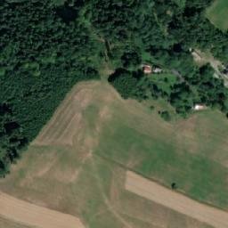 Satellite imagery of [Bozkov] church outlook t., CZ