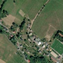 Satellite imagery of [Bozkov] church outlook t., CZ