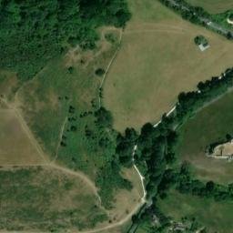 Satellite imagery of Corfe Castle, GB