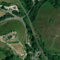 Satellite imagery of Corfe Castle, GB