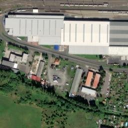 Satellite imagery of [Teplice-Řetenice] glassworks chimney-3, CZ