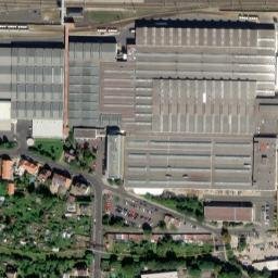 Satellite imagery of [Teplice-Řetenice] glassworks chimney-2, CZ