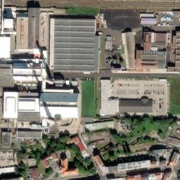 Satellite imagery of [Teplice-Řetenice] glassworks chimney-2, CZ