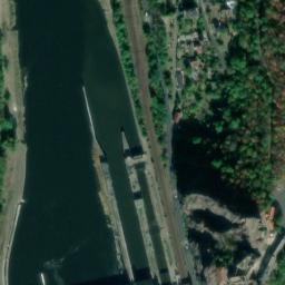 Satellite imagery of Střekov [Ústí nad Labem-Střekov] burg outlook t., CZ