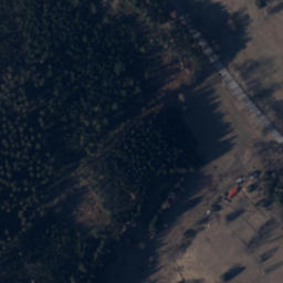 Satellite imagery of Trójpański Kamień / Třípanský kámen, PL