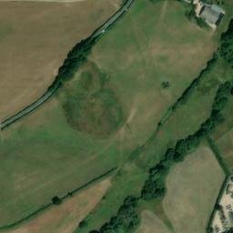 Satellite imagery of Corfe Castle, GB