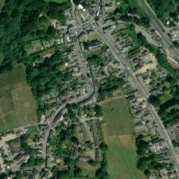 Satellite imagery of Corfe Castle, GB