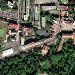 Satellite imagery of [Teplice] church & outlook t., CZ