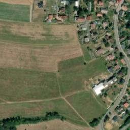 Satellite imagery of [Bozkov] church outlook t., CZ