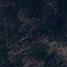 Satellite imagery of Trójpański Kamień / Třípanský kámen, PL