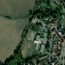 Satellite imagery of [Kravaře v Čechách] church t., CZ