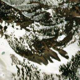 Satellite imagery of Harlech Peak, CA