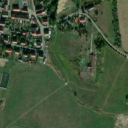 Satellite imagery of [Kravaře v Čechách] church t., CZ