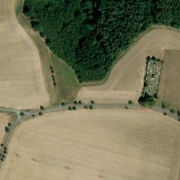 Satellite imagery of [Vlastibořice] cemetery chapel sanctus t., CZ