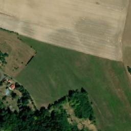 Satellite imagery of [Vlastibořice] cemetery chapel sanctus t., CZ