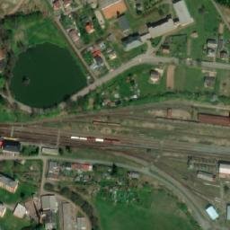 Satellite imagery of [Meziměstí] former textil factory chimney, CZ