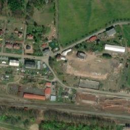 Satellite imagery of [Meziměstí] former textil factory chimney, CZ