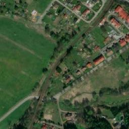 Satellite imagery of [Meziměstí] former textil factory chimney, CZ