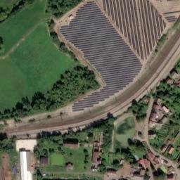 Satellite imagery of [Řehlovice] church t., CZ