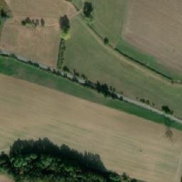 Satellite imagery of [Blíževedly] church t., CZ