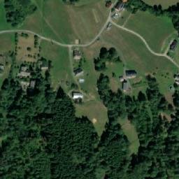 Satellite imagery of [Háje nad Jizerou] textil factory chimney, CZ