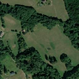 Satellite imagery of [Háje nad Jizerou] textil factory chimney, CZ