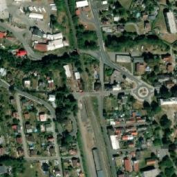 Satellite imagery of [Semily] heat plant chimney, CZ