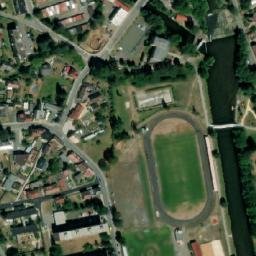 Satellite imagery of [Semily] heat plant chimney, CZ