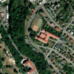 Satellite imagery of [Semily] church outlook t., CZ