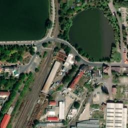 Satellite imagery of [Duchcov] church & outlook t., CZ