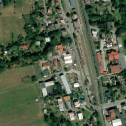 Satellite imagery of [Semily] heat plant chimney, CZ