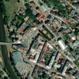 Satellite imagery of [Semily] church outlook t., CZ