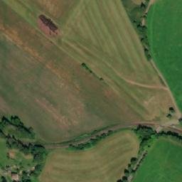 Satellite imagery of [Chvaleč] church t., CZ