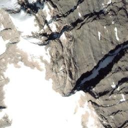 Satellite imagery of Mount King George, CA