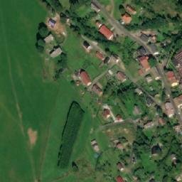 Satellite imagery of [Chvaleč] church t., CZ