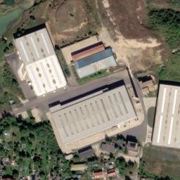 Satellite imagery of [Hostomice nad Bílinou] brickyard chimney, CZ