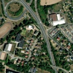 Satellite imagery of [Turnov] screw factory chimney, CZ