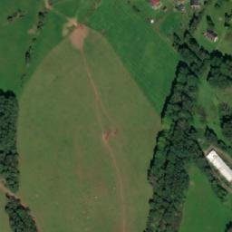 Satellite imagery of [Chvaleč] church t., CZ