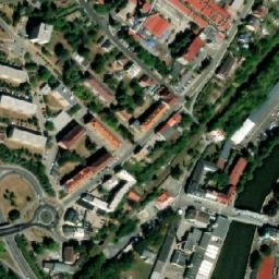 Satellite imagery of [Turnov] screw factory chimney, CZ