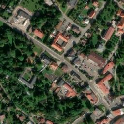 Satellite imagery of [Broumov] heat plant chimney, CZ