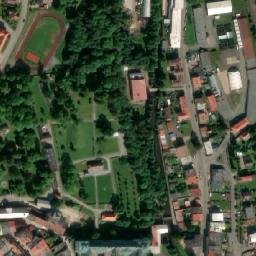 Satellite imagery of [Broumov] heat plant chimney, CZ