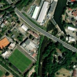 Satellite imagery of [Turnov] screw factory chimney, CZ