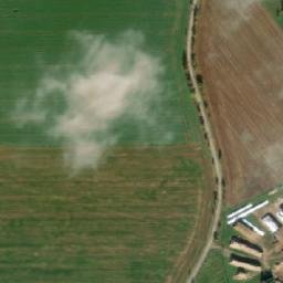 Satellite imagery of [Chocnějovice] church t., CZ