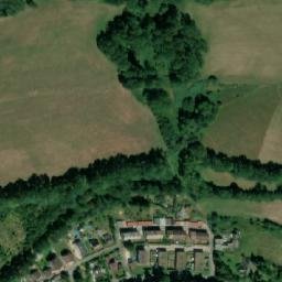 Satellite imagery of [Rudník] textile factory chimney, CZ
