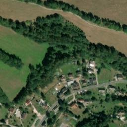 Satellite imagery of [Rudník] textile factory chimney, CZ