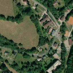 Satellite imagery of [Rudník] textile factory chimney, CZ