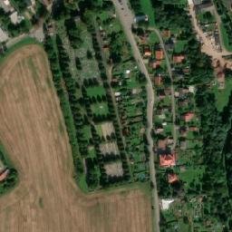 Satellite imagery of Brotex [Broumov] former textil factory chimney, CZ