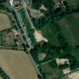 Satellite imagery of [Příšovice] precast concrete factory chimney, CZ