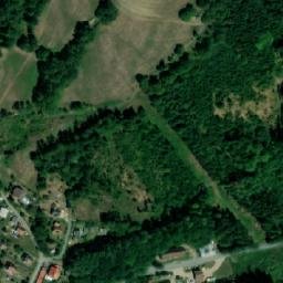 Satellite imagery of [Košťálov] church t., CZ